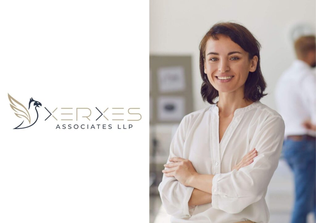 Expatriate reviewing tax documents alongside London and Dubai skylines